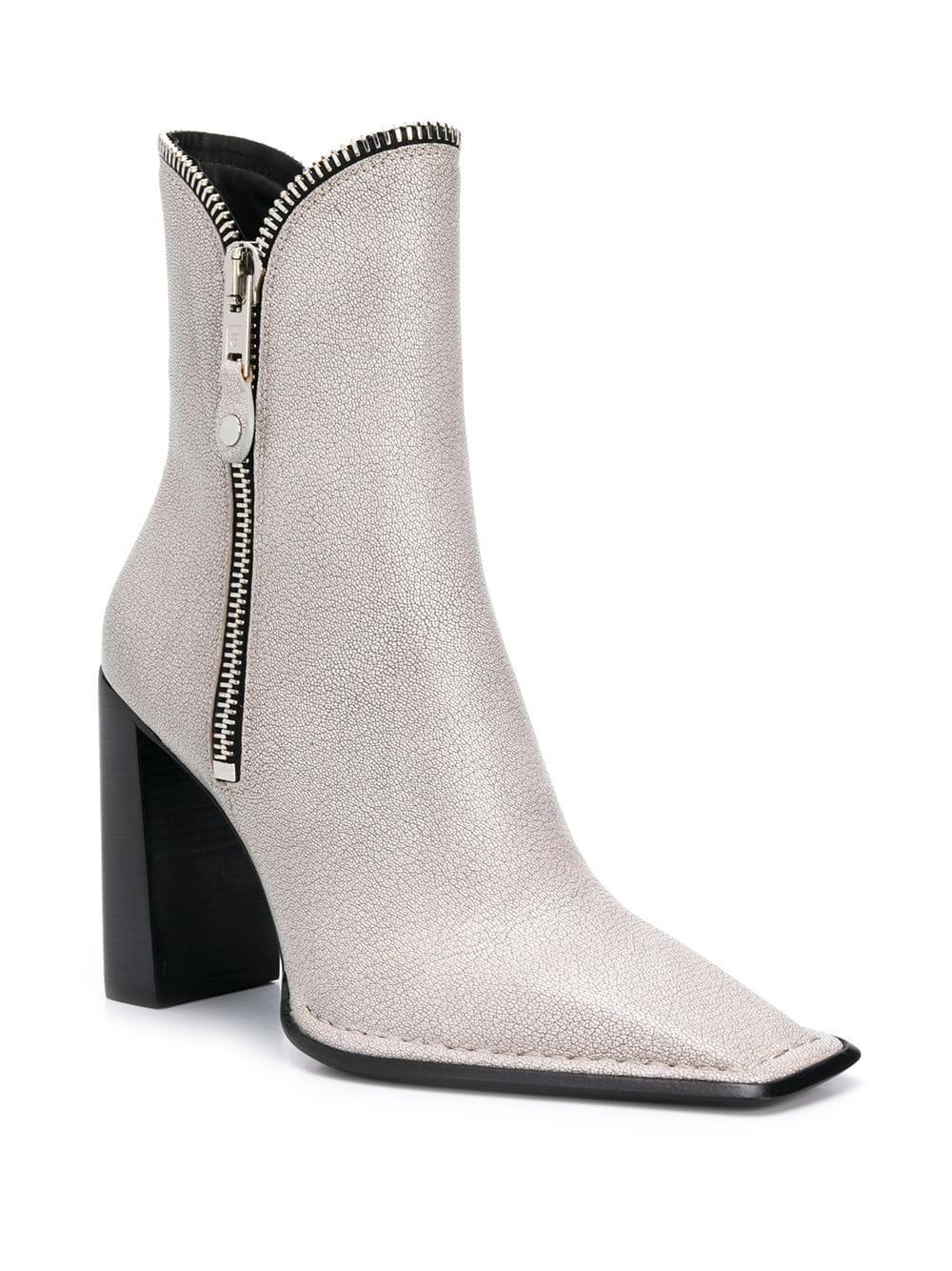 alexander wang white booties