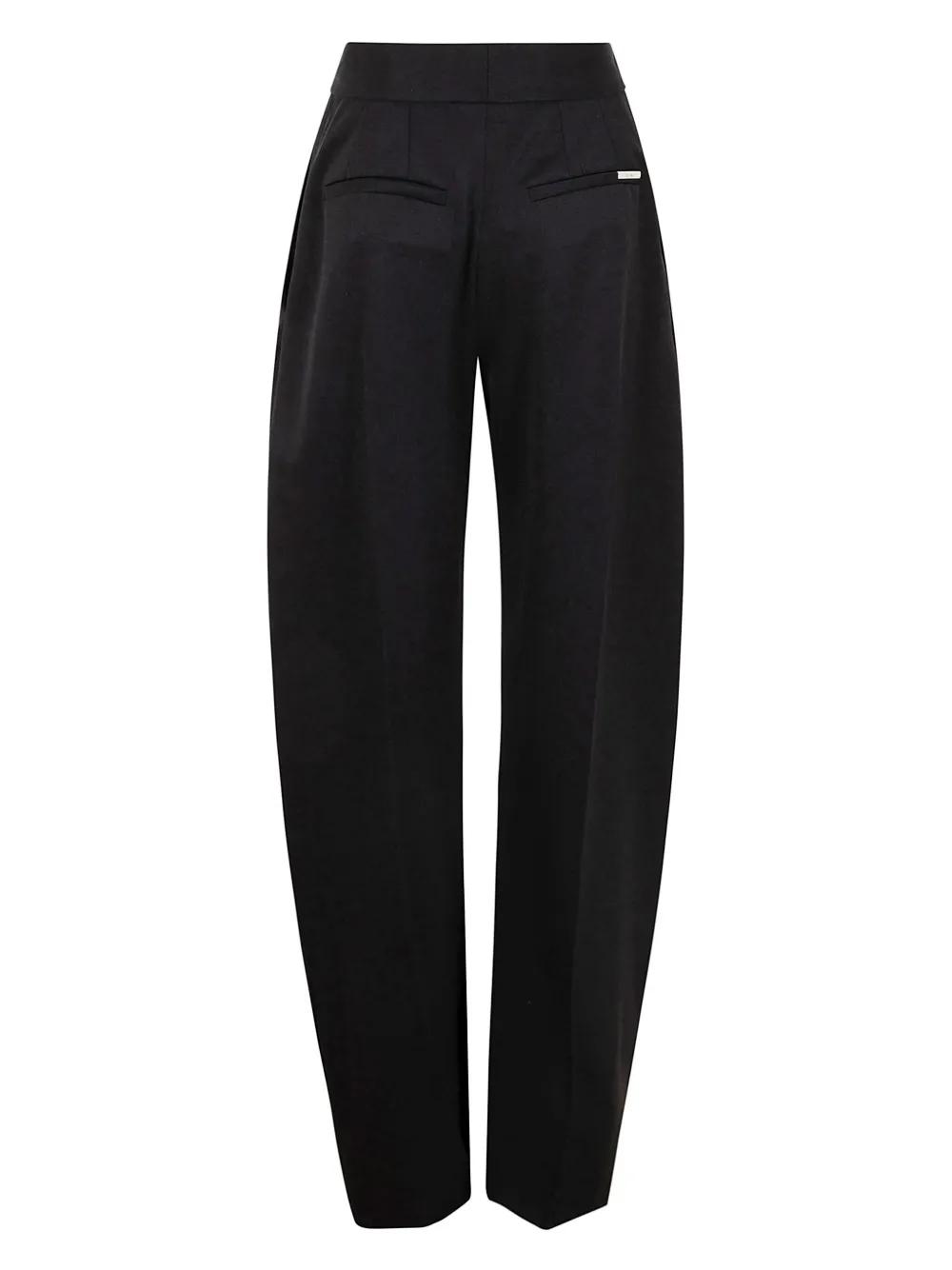 The Attico Gabardine Long Pants For in Black | Lyst