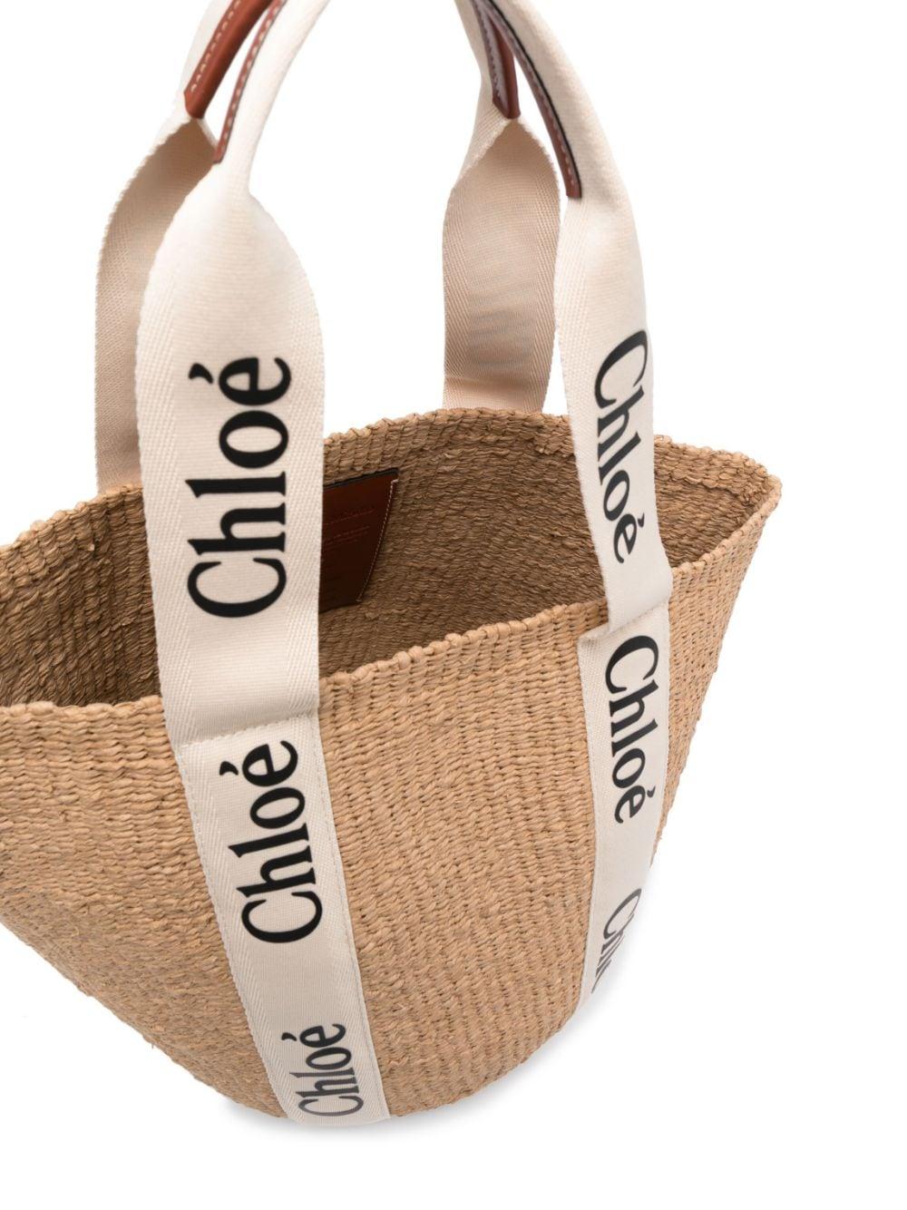 Chloé Large Woody Basket Tote | Lyst