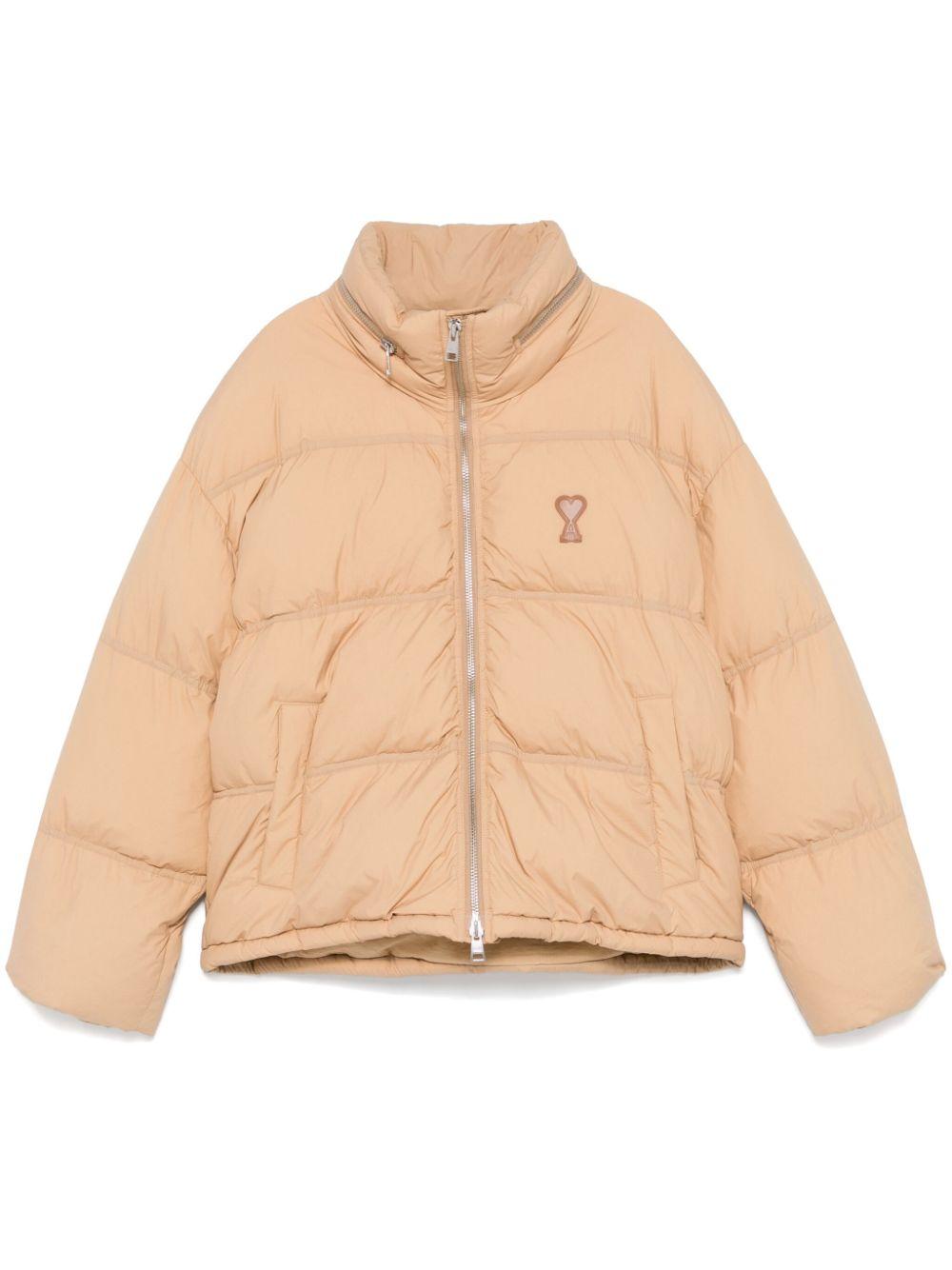 Ami Paris メンズ ナチュラル Ami De Coeur パデッドジャケット ジャケット