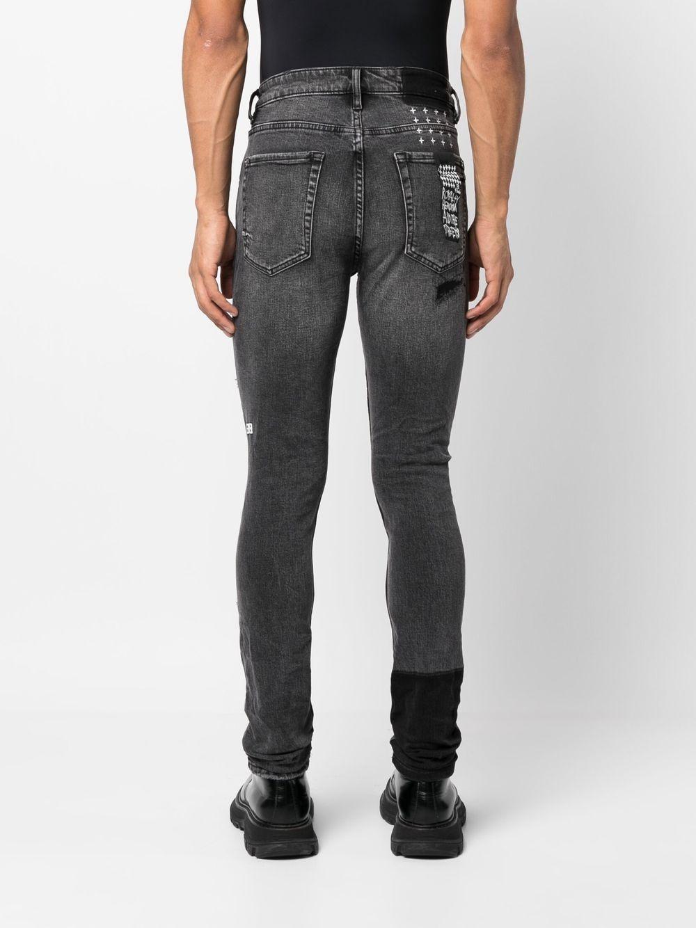 Ksubi Van Winkle Copy Paste Trashed Mid-rise Skinny Jeans in Gray for Men |  Lyst