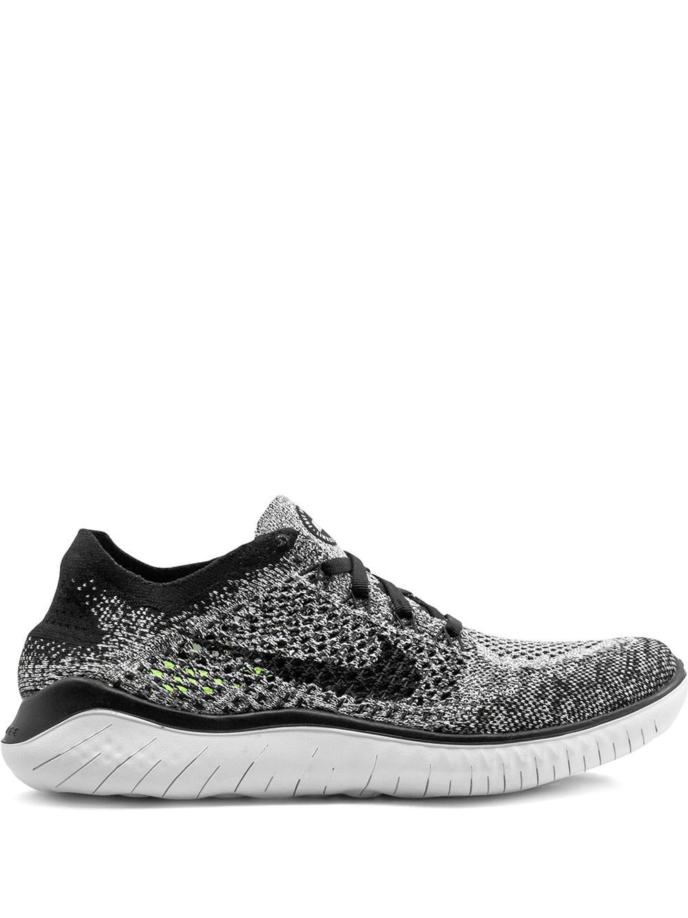 Nike Free Rn Flyknit 2018 Running Shoes in Black | Lyst