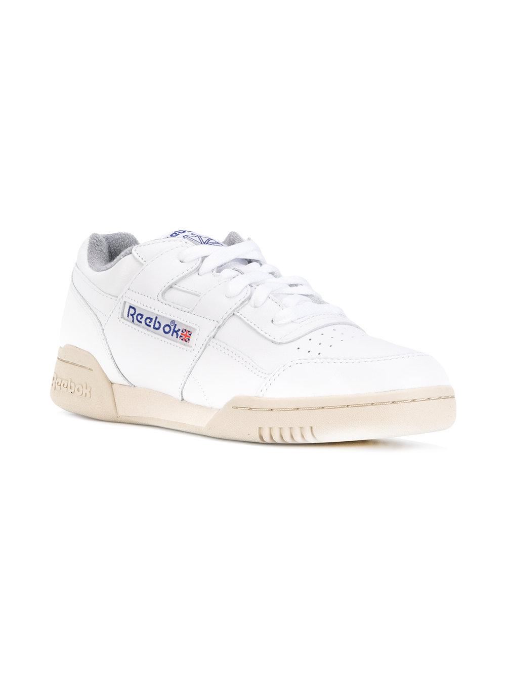 Reebok Leather Retro Lace-up Sneakers 