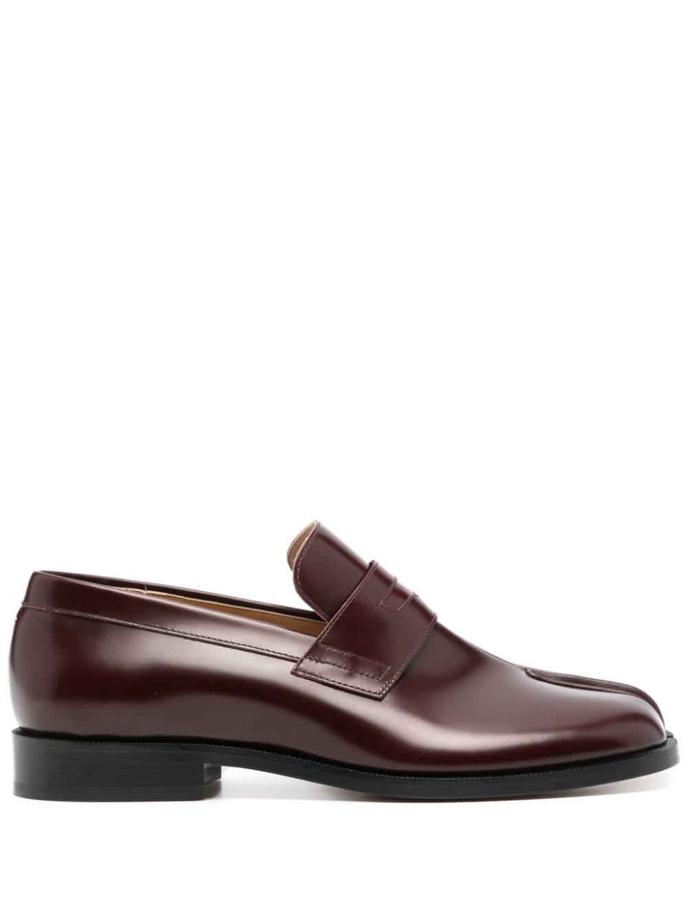 Scarpe Mocassini Tabi In Vera Pelle Uomo – Punta Spaccata, Stile Casual, Colore Nero - Foto 2