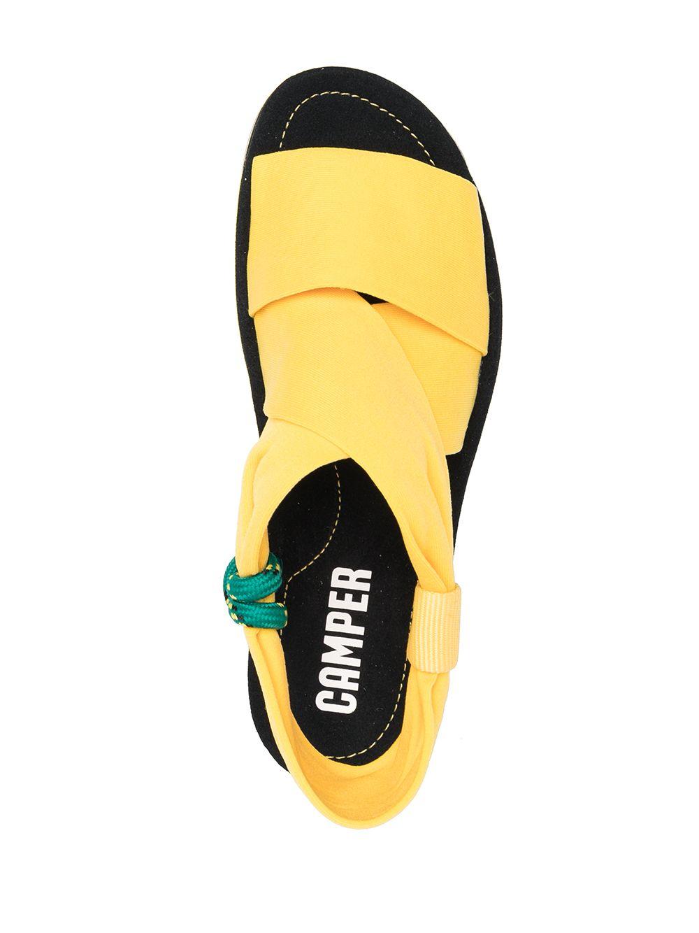 camper yellow sandals