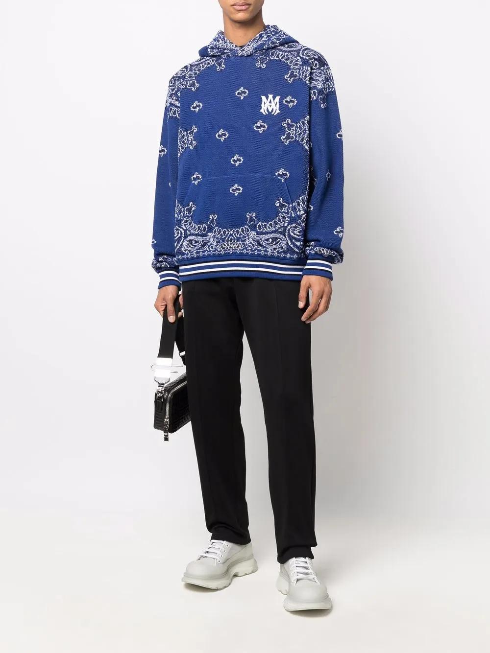 【関税込み】AMIRI ブルー Bandana B-Ball フーディ Amiri Bandana B-Ball Hoodie in Blue for Men | Lyst