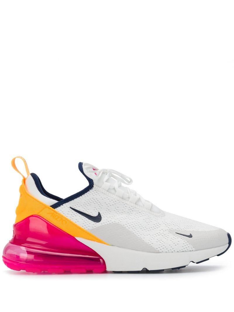Nike Womens Air Max 270 Shoes in Yellow (White) | Lyst