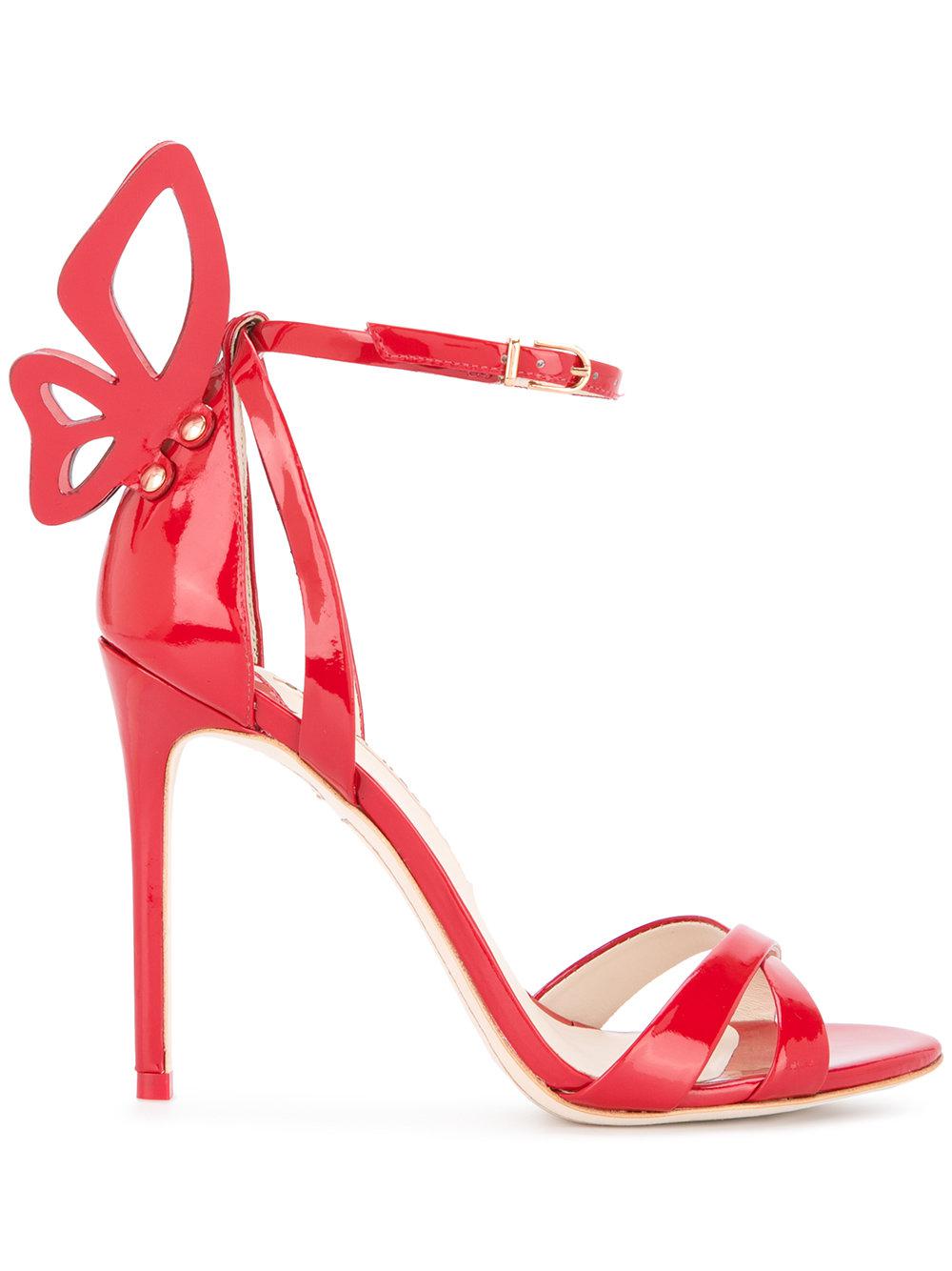 Sophia Webster Leather Chiara Butterfly Sandals in Red | Lyst