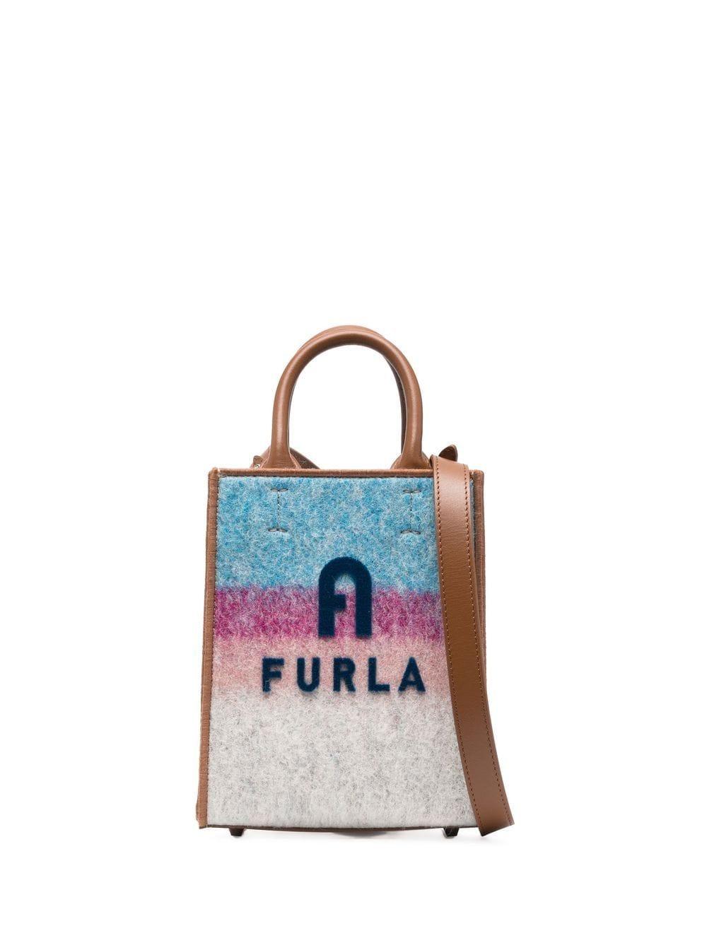 Furla Mini Opportunity Tote Bag in Blue Lyst