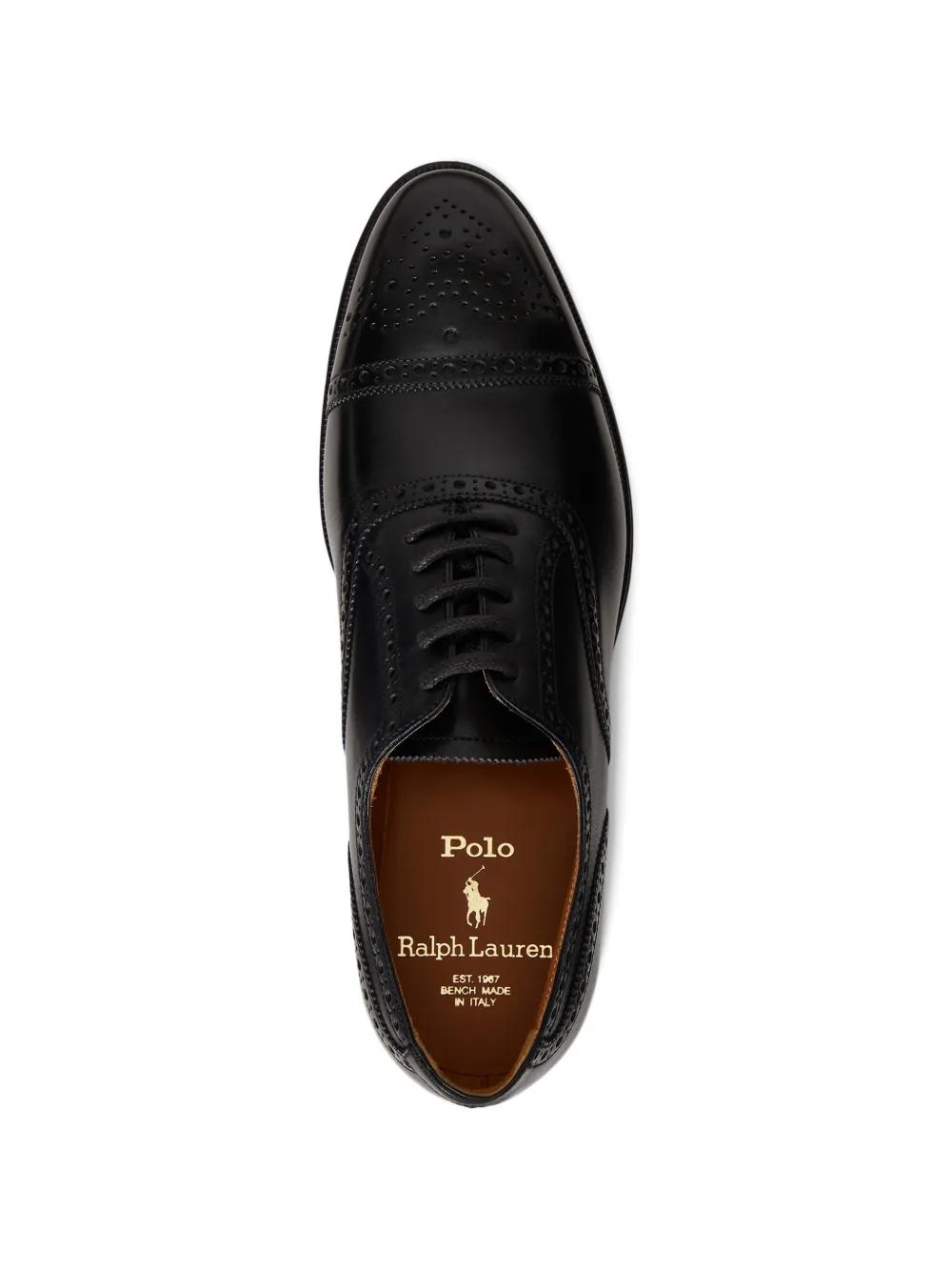 Polo Ralph Lauren Semi-brouge Captoe Derby shoes New* ? Ralph Lauren 10 D Brown Cap Toe Polo Semi-Brogue  main image 3