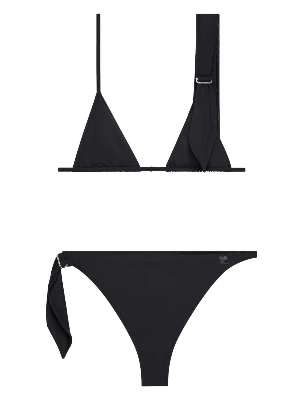 courrèges ブラック水着　L レディース Courreges ビーチウェア & スイムウェアアウトフィット