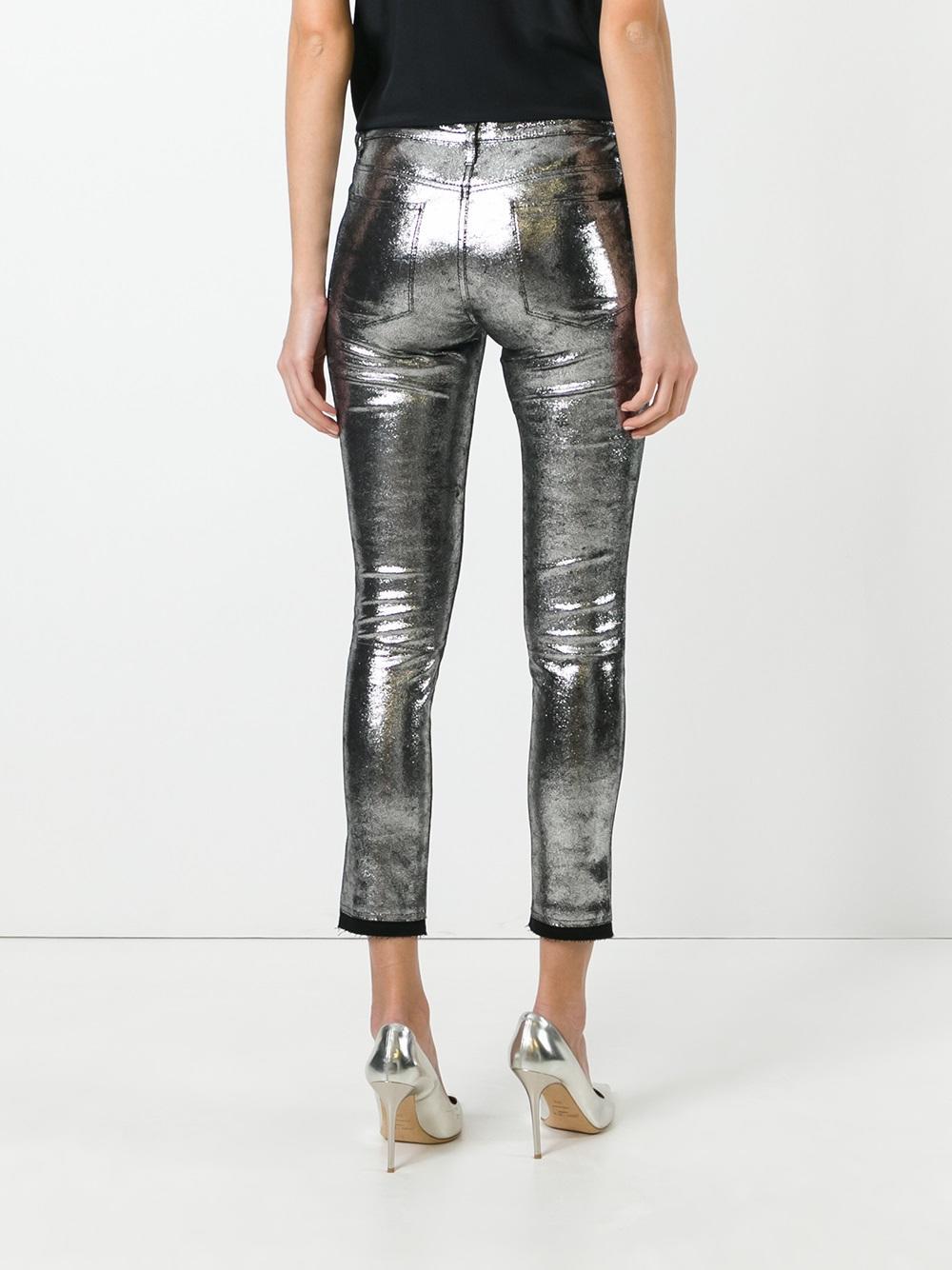 Lyst - Rta Metallic Skinny Jeans in Metallic