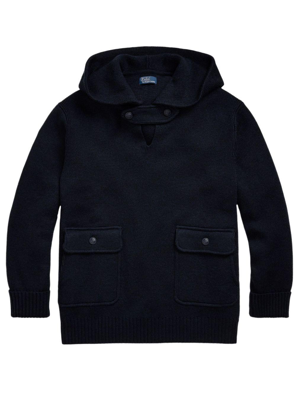 Polo Ralph Lauren レディース ブルー ウール パーカー セーター & ニット