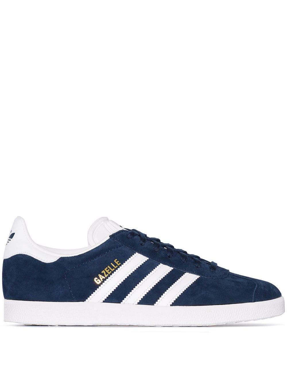 adidas originals navy suede gazelle sneakers