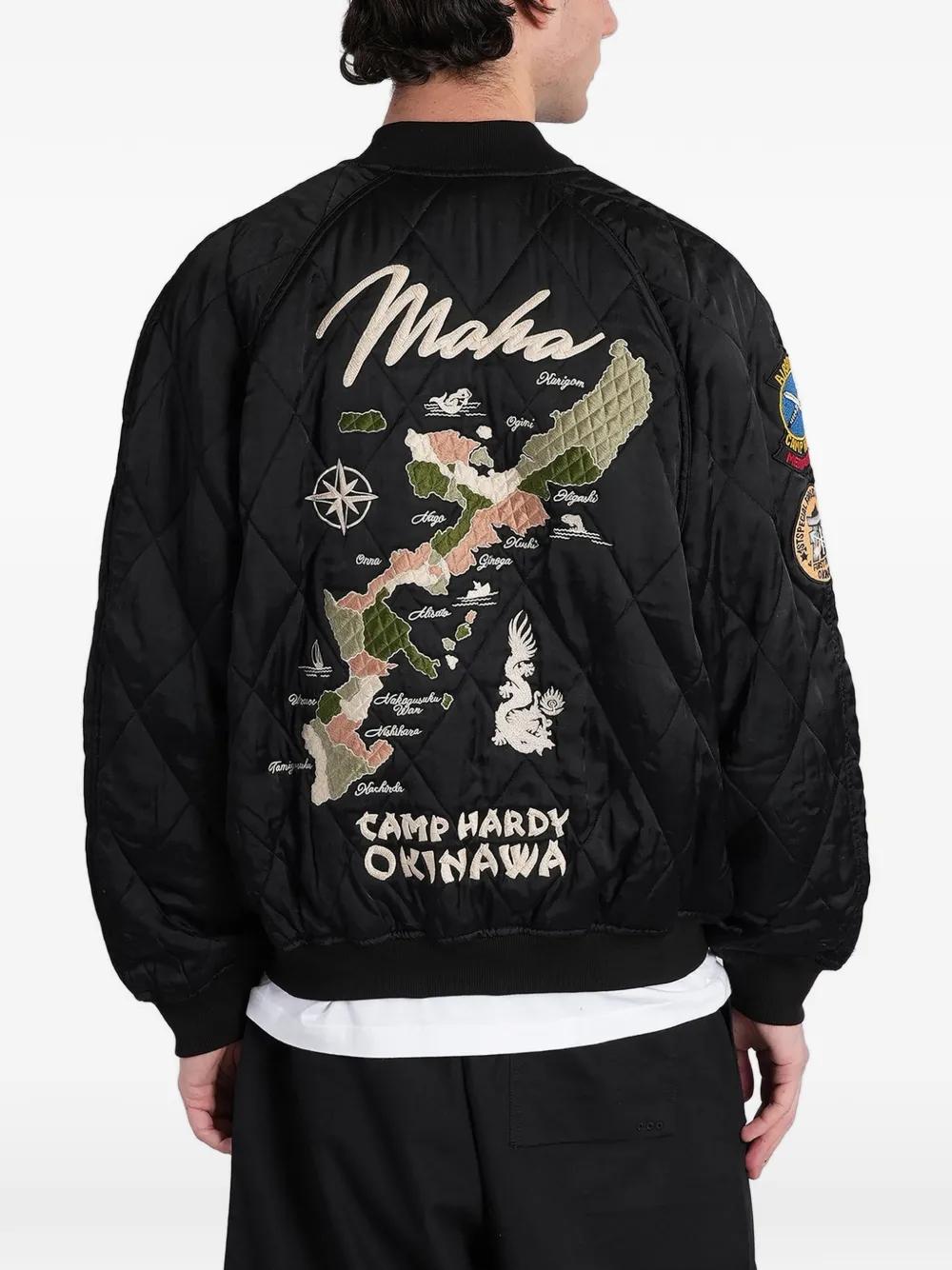 maharishi-black-Embroidered-