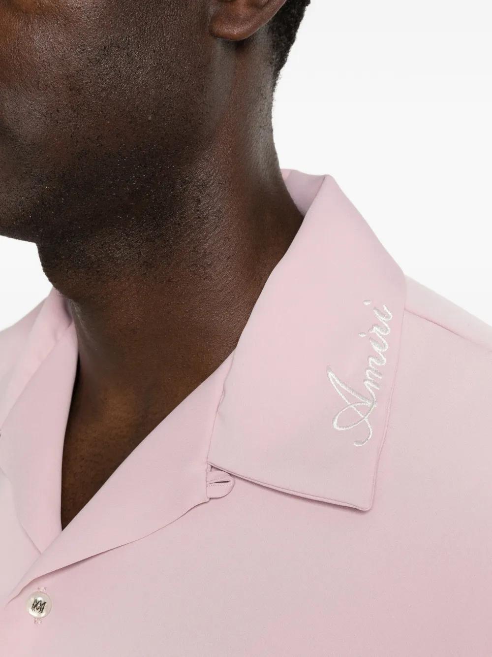 Camisa Con Cuello Cubano Amiri de hombre de color Rosa | Lyst