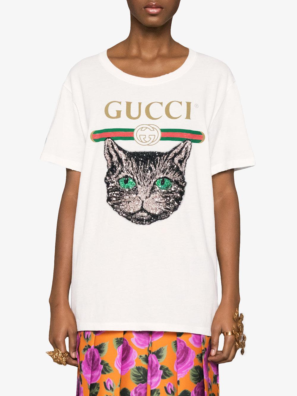 gucci shirt cat