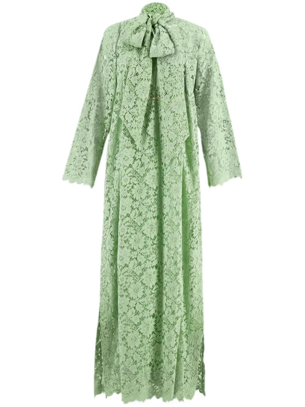 Gucci Guipure-Lace Dress in Green | Lyst UK