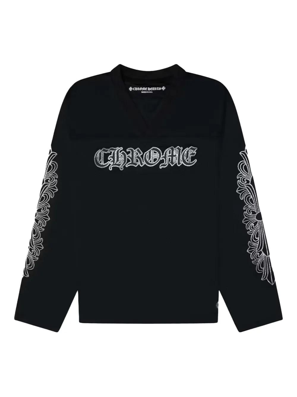 Chrome Hearts Long-Sleeve Jersey in Black for Men | Lyst