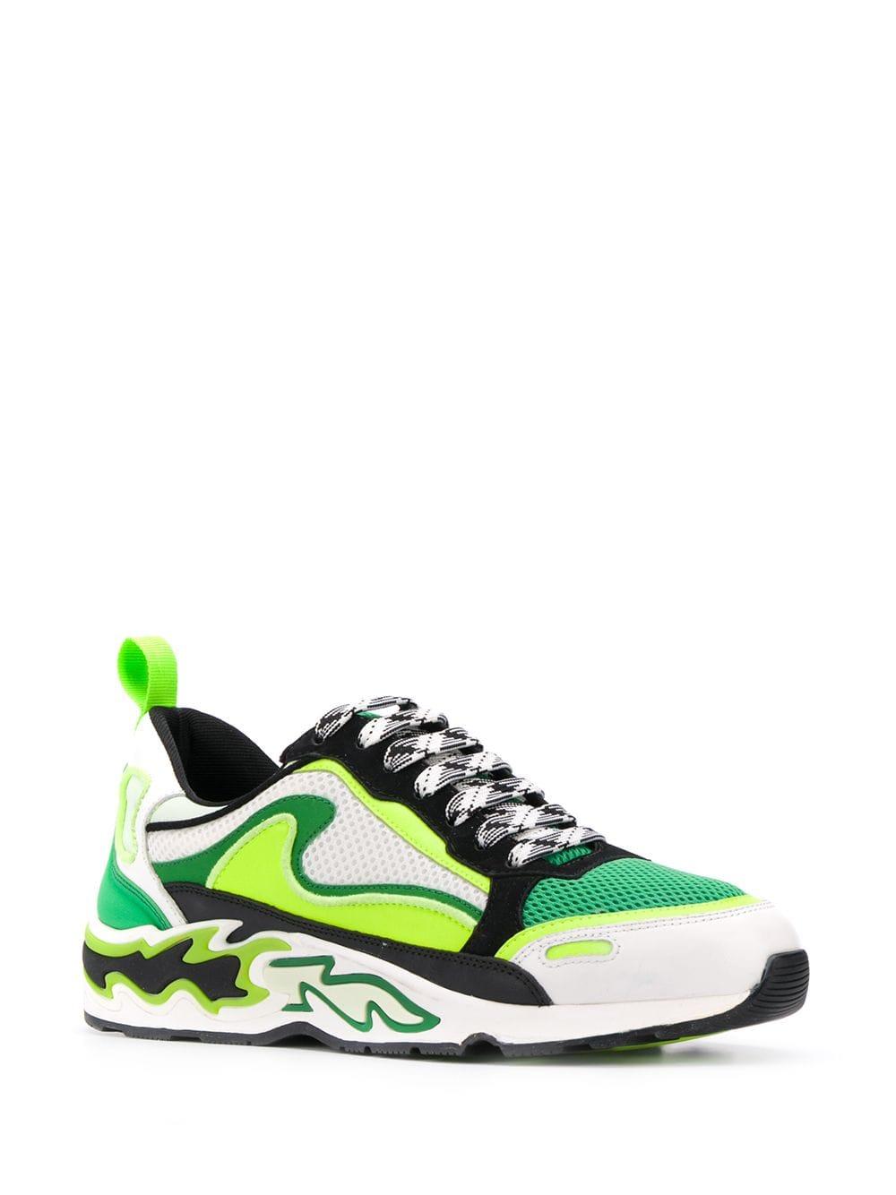 Sandro Flame Sneakers in Green | Lyst