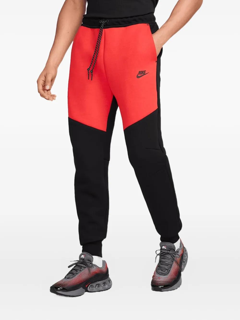 nike tech fleece red and white