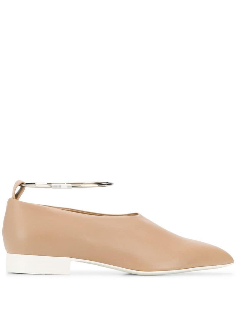 jil sander anklet flats