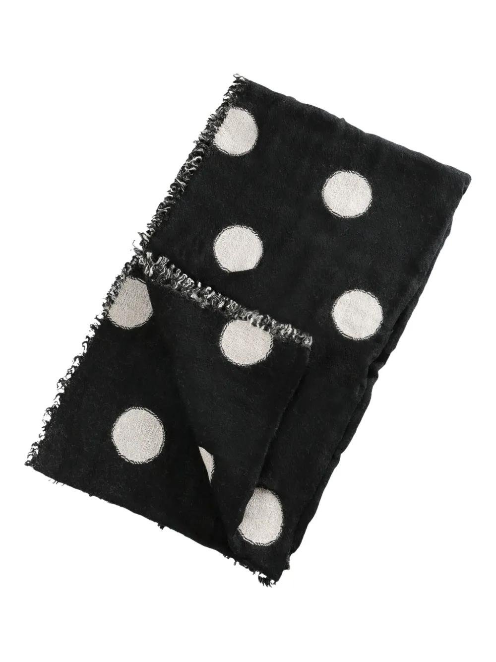小物 YOHJI YAMAMOTO +NOIR - dot silk scarf 小物 YOHJI YAMAMOTO +NOIR - dot silk scarf 小物 YOHJI