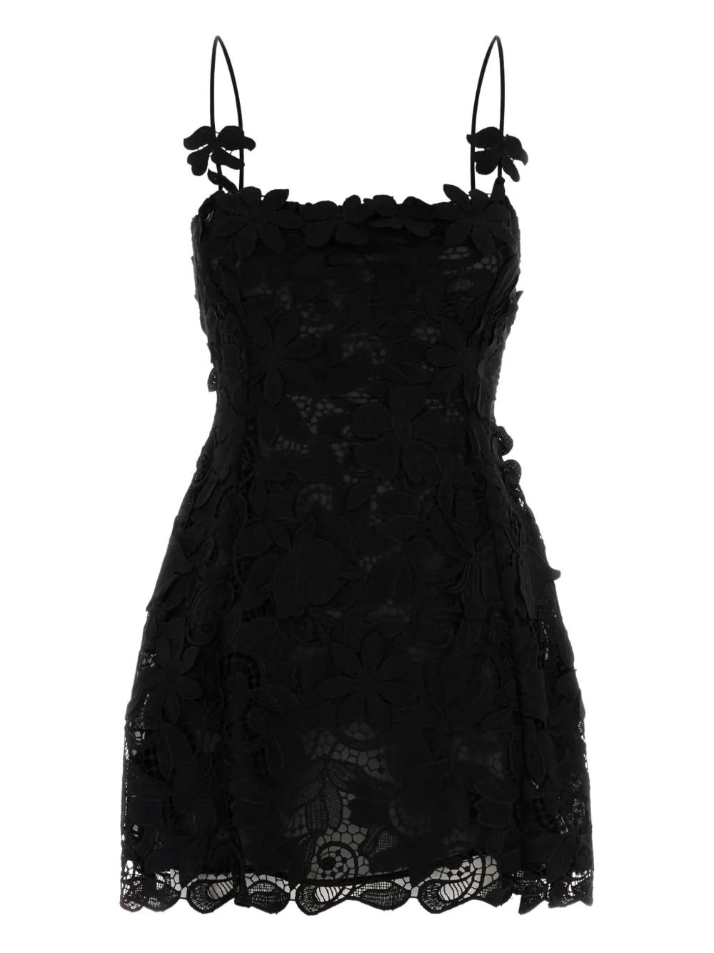 ワンピース BLUMARINE Black Stretch Crepe Mini Dress Blumarine Mini Dress in Black | FWRD