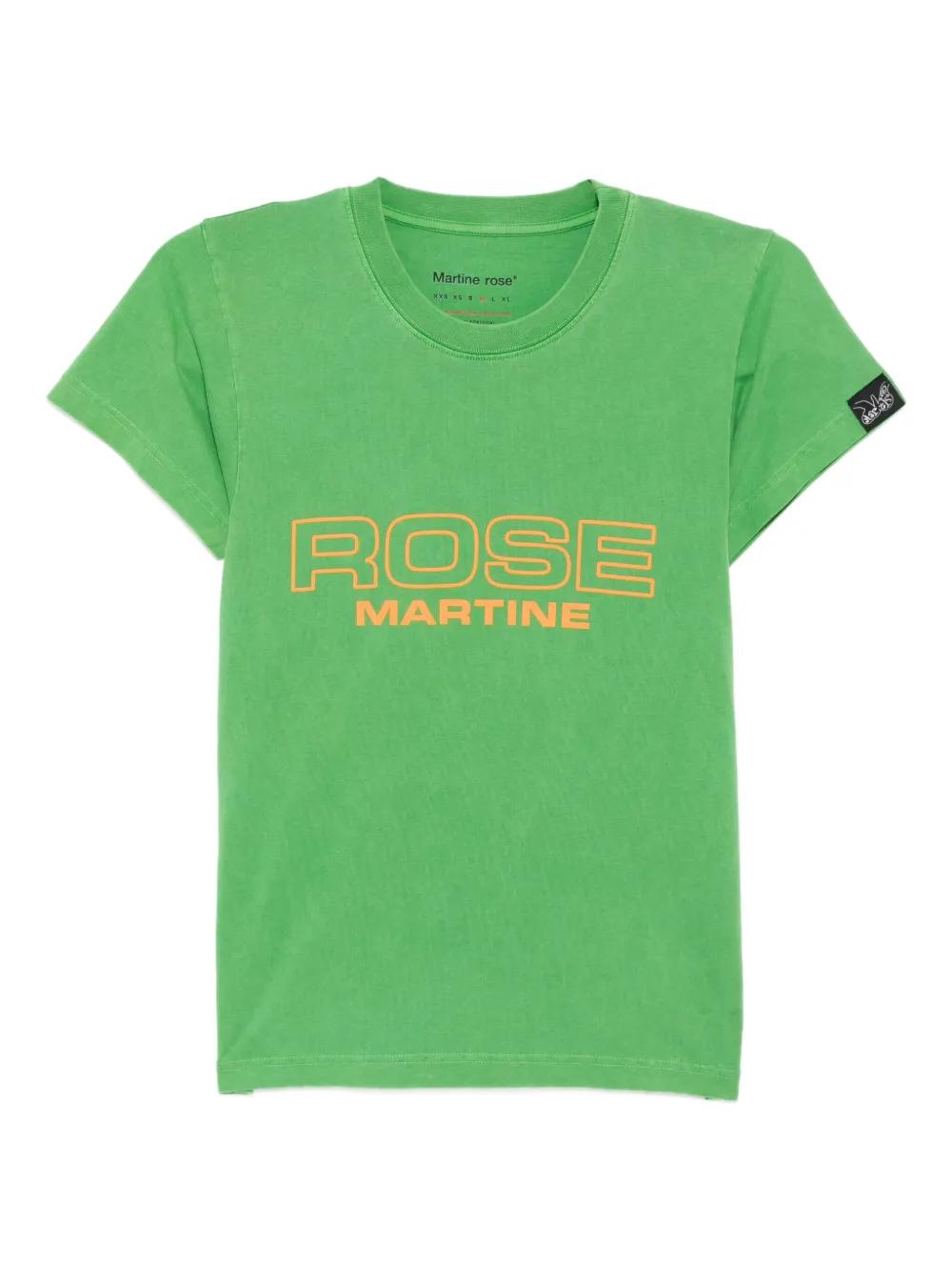 Martine Rose Shrunken T-Shirt in Green | Lyst