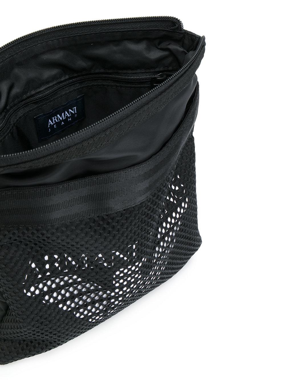 armani jeans logo messenger bag