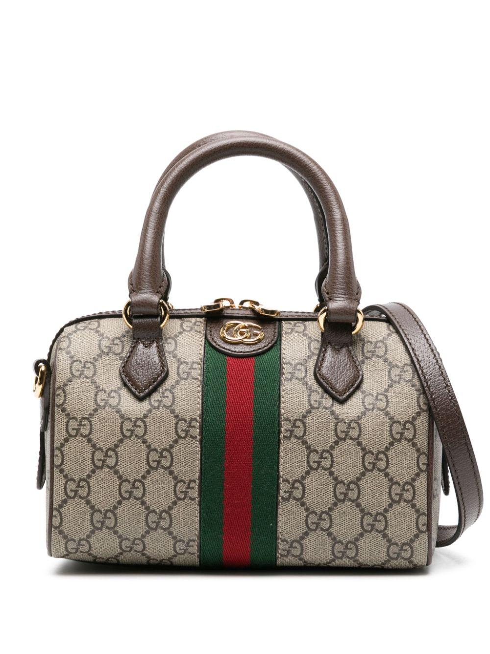 Gucci レディース ブラウン オフィディア ハンドバッグ ミニ トートバッグ