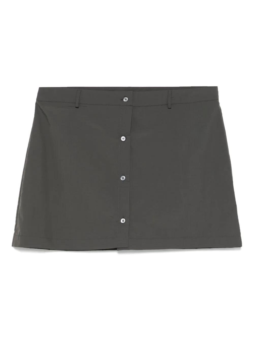 【関税込み】Paloma Wool グレー Dee ミニスカート DEE-Light grey mini skirt with an irregular gradient effect