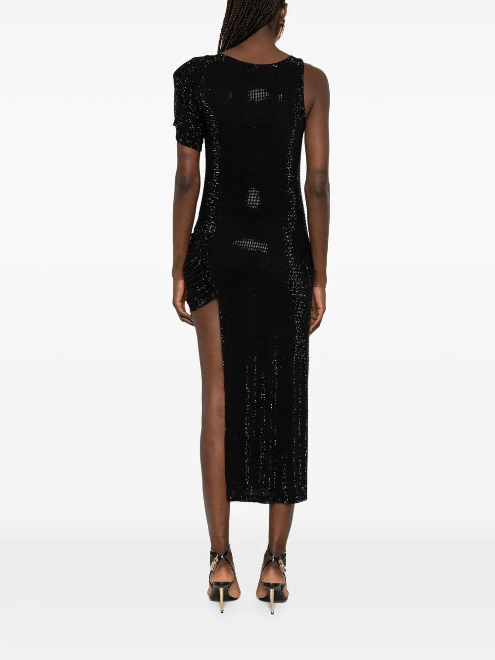 elegant occasion black sequin one-shoulder midi dress Midi Dresses Dura One Shoulder Sequin Midi Dress Black Sequin Size 6