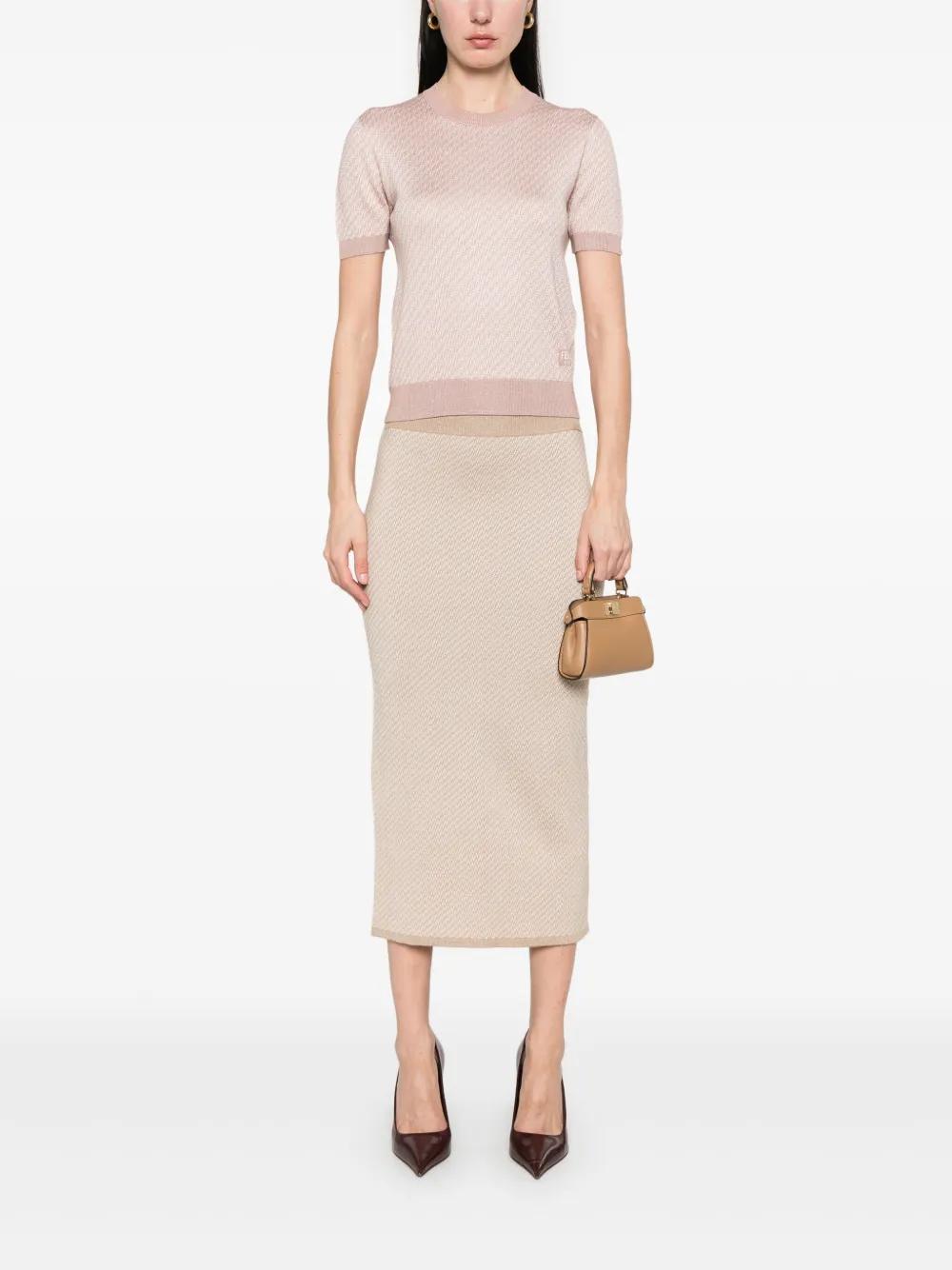 Fendi `Micro Ff` Skirt