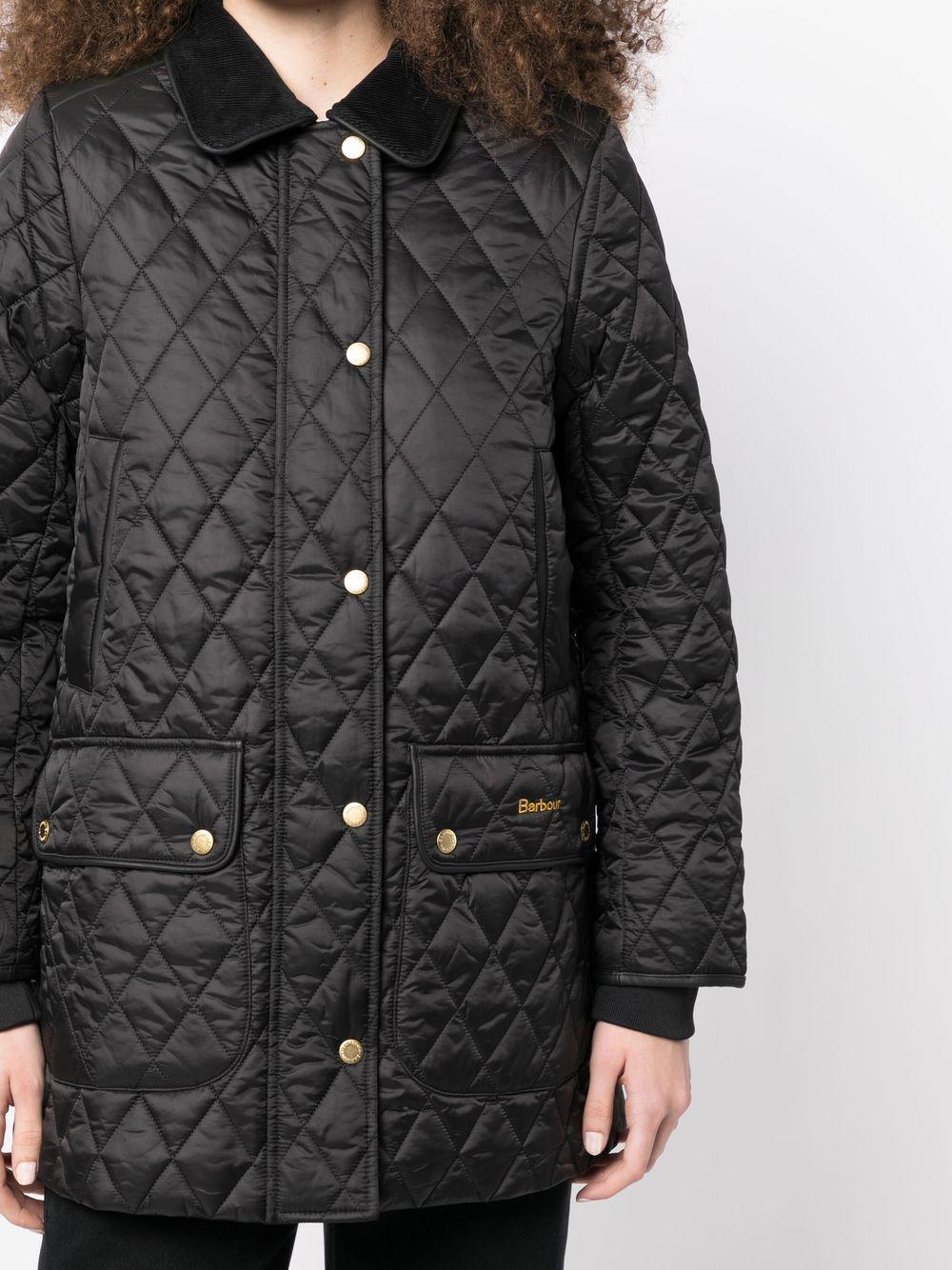 Barbour Kilmarie Quilited Jacket in Black | Lyst