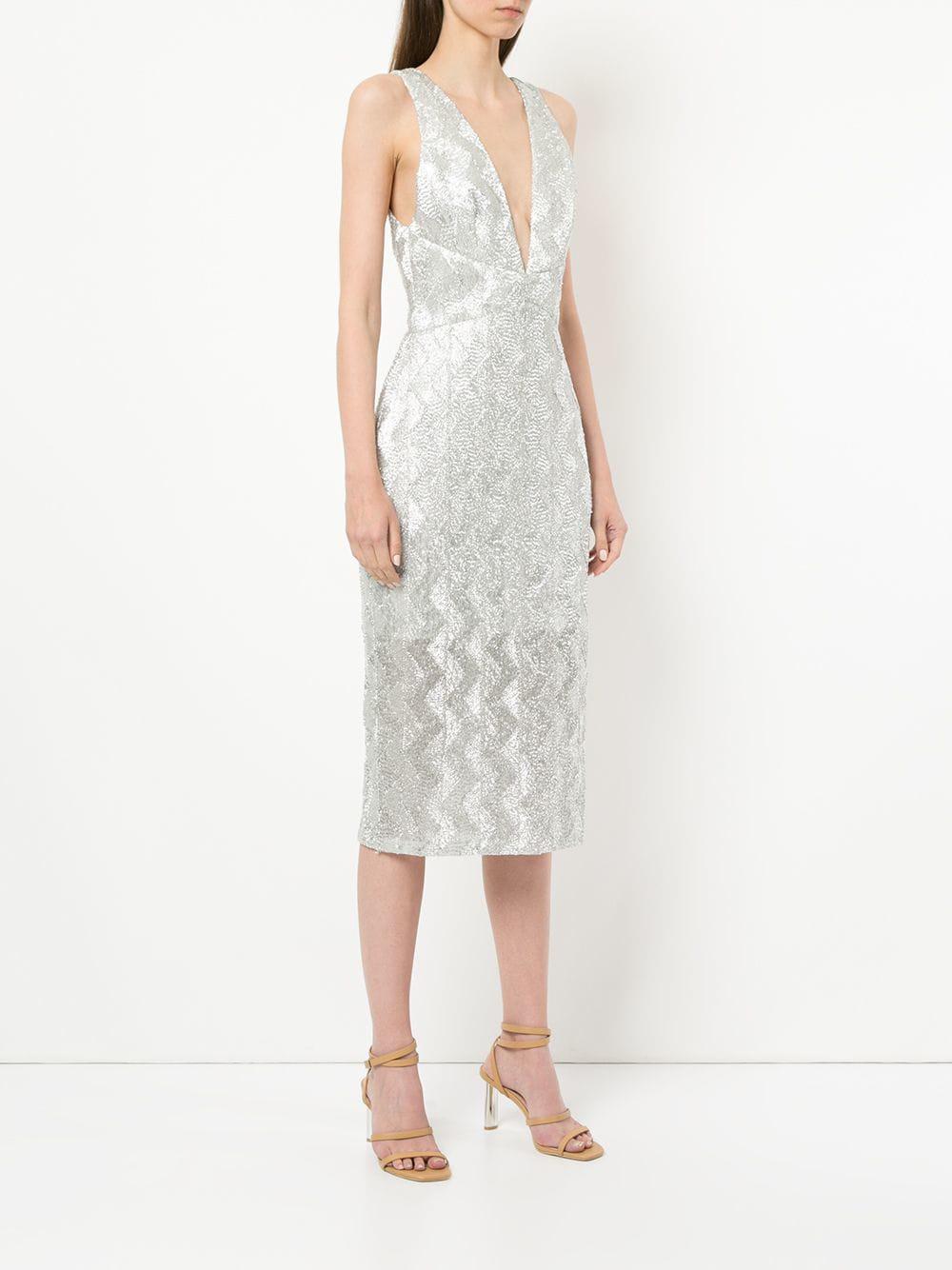 manning cartell no filter strapless dress