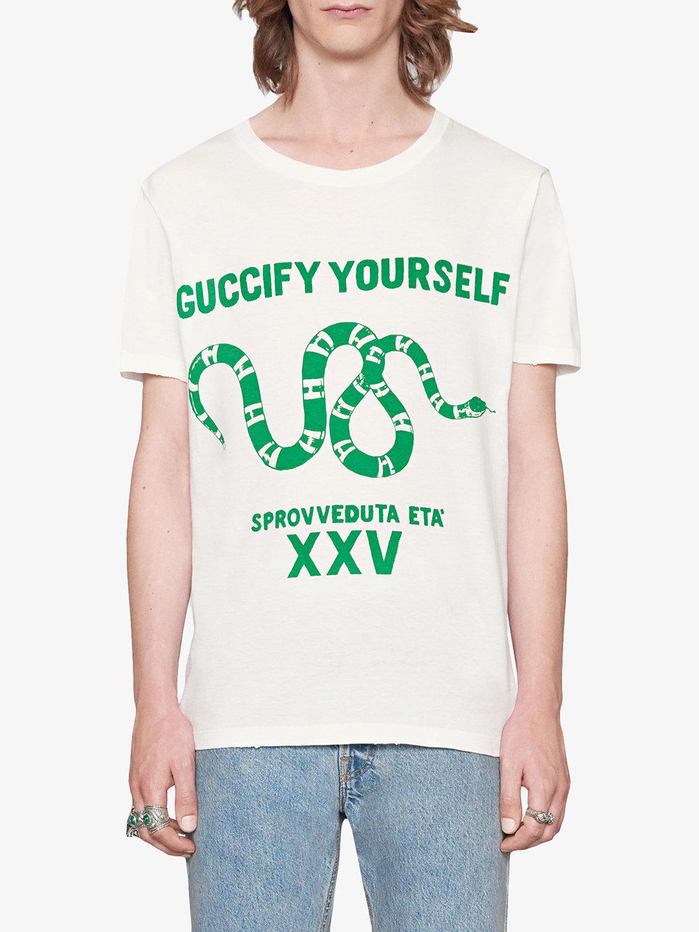 Gucci "fy Yourself" Print T-shirt for Men | Lyst