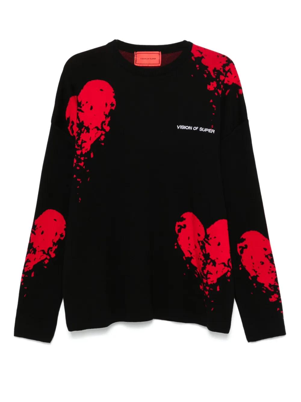 ニット・セーター VISION OF SUPER Men Sweater VS01514 BLACK Black Vision Of Super Knitwear for Men | Online Sale up to 50% off