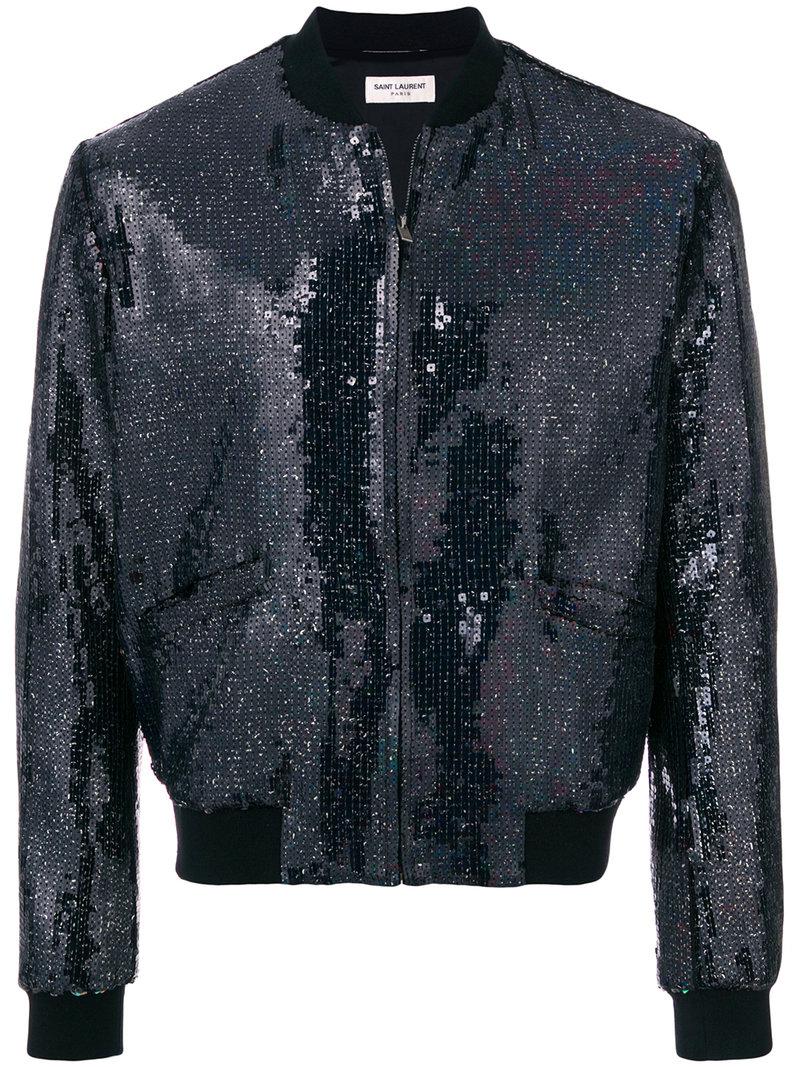 saint laurent sequin jacket