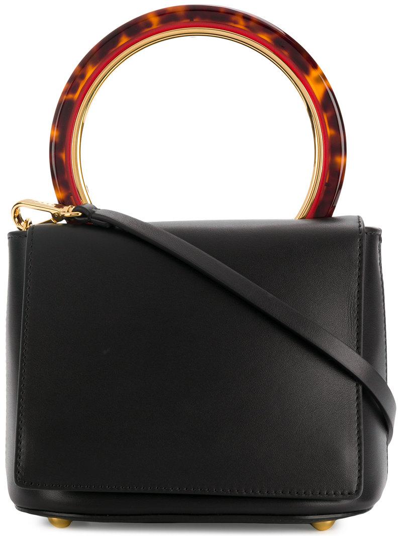 tortoise shell handle purse