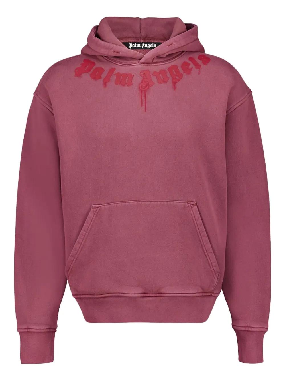 Vitkac Palm Angels Pink Hoodie Palm Angels Hoodies For Men Online