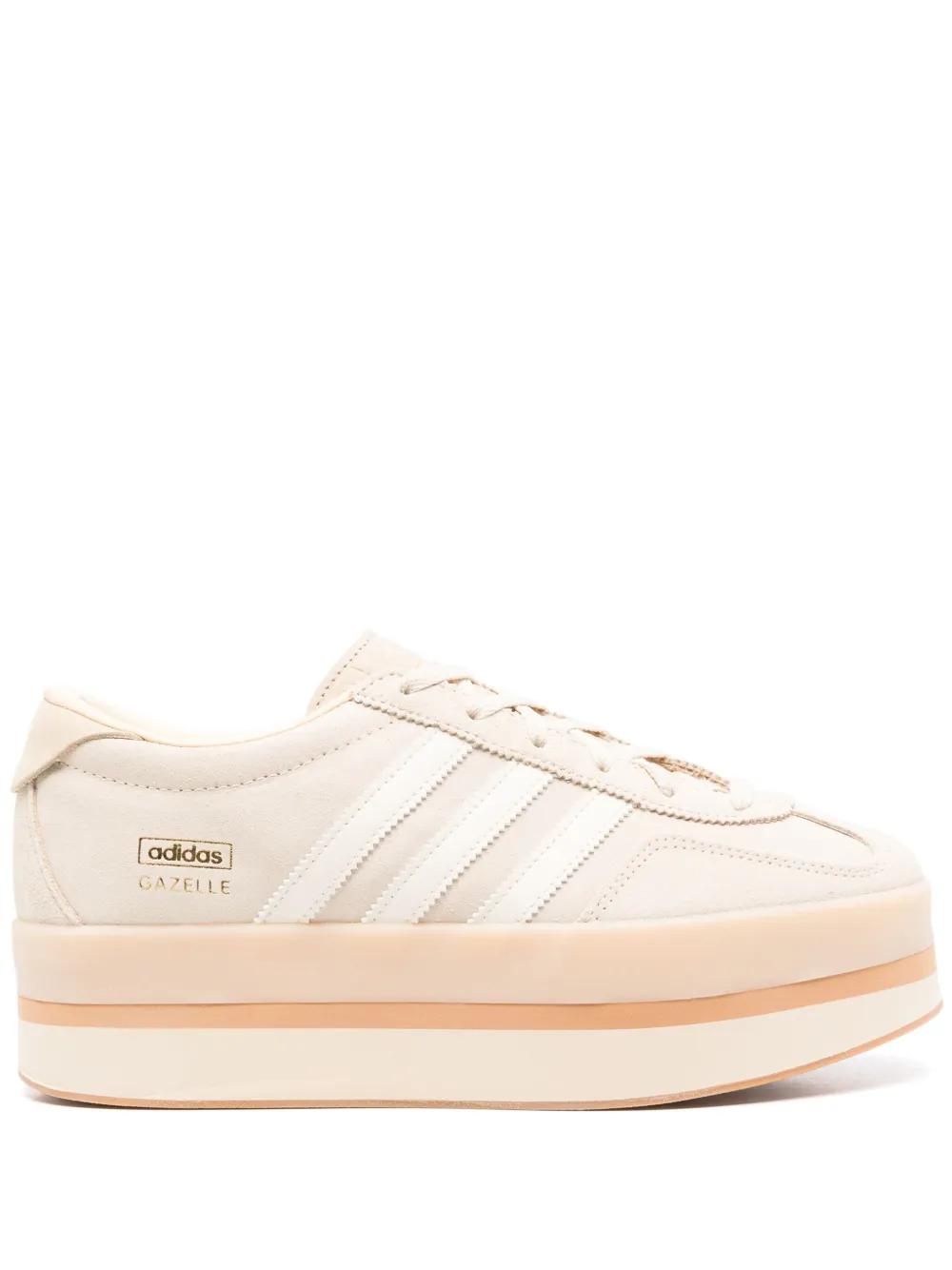 adidas gazelle silver green womens Shop White Womens Grand Court Platform Sneakers – Shoebacca main image 1