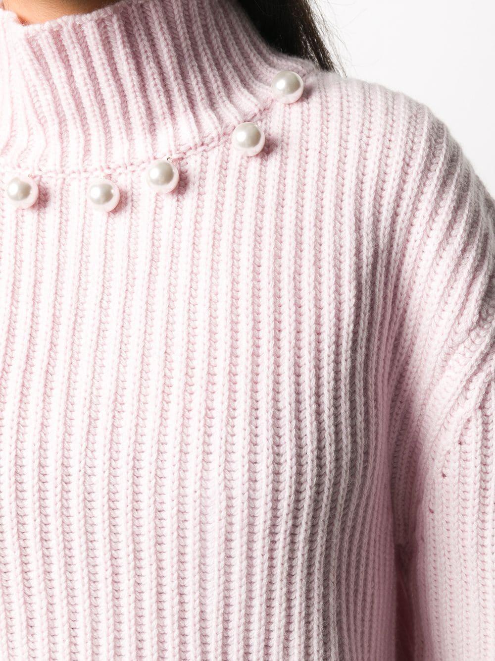tan and white sweater