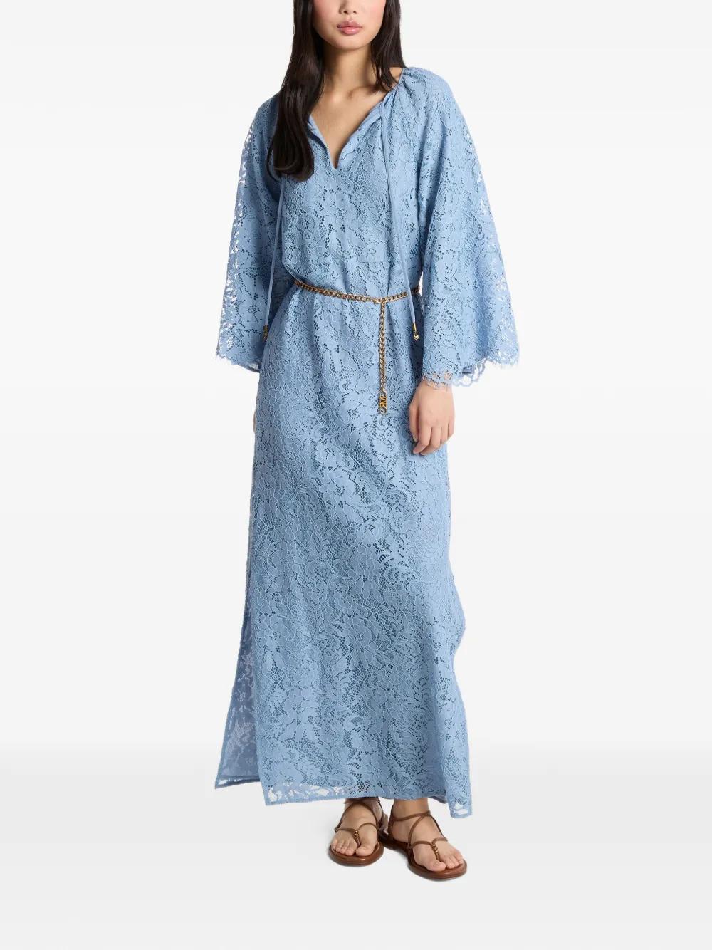 sachin and babi light blue dress Michael Kors Floral Metallic-Embroidered Brocade Dress in Metallic Gold  Polyester Golden ref.JC422297 (Sold) main image 1