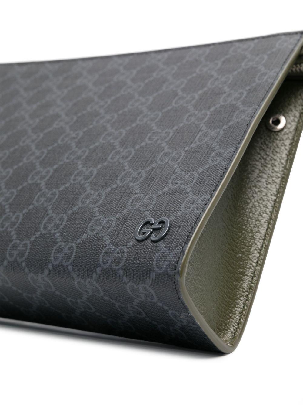 Gucci ブラック GGパターン ポーチ GUCCI ブラック GGパターン ポーチ ミニハンドバッグ - メルカリ