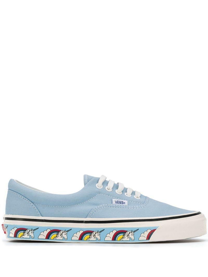 zapatos vans cuadriculados unicornio