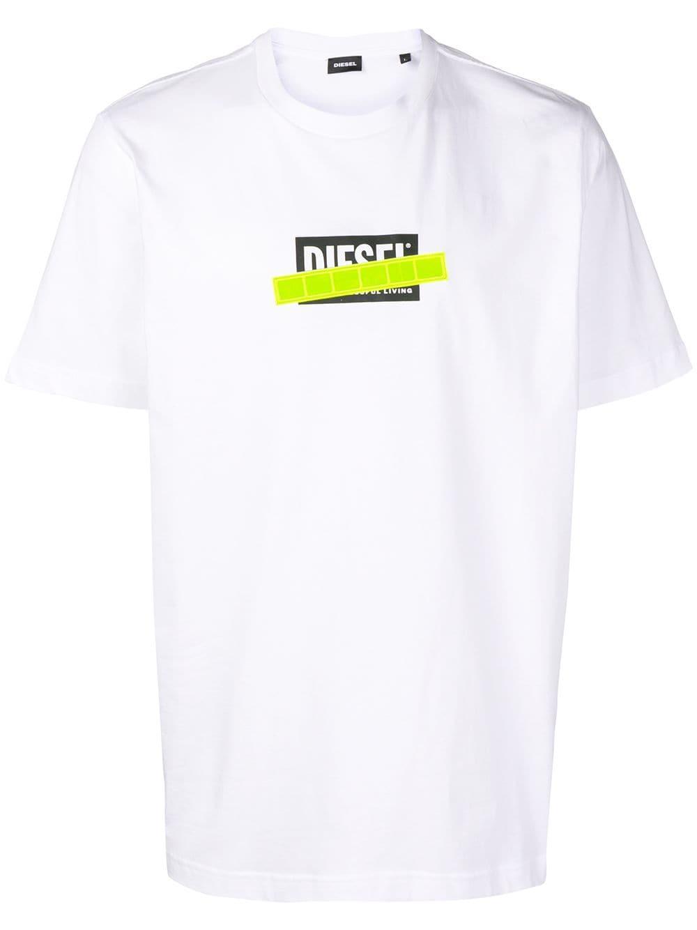 DIESEL T-Shirt mit Neon-Print in Weiß für Herren | Lyst AT