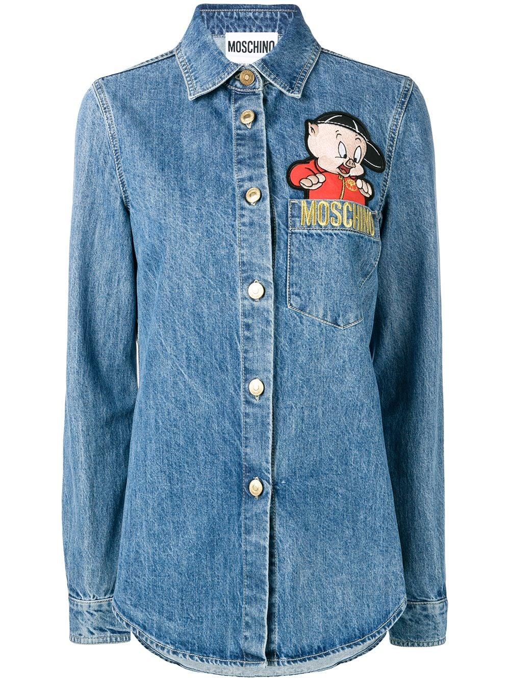moschino denim shirt