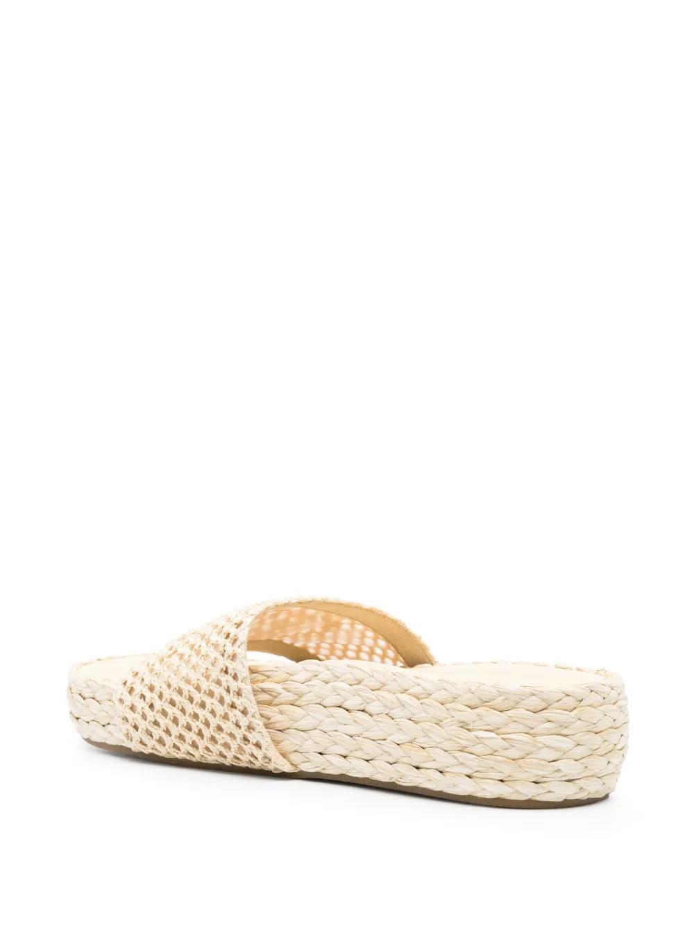 サンダル・ミュール CHLOE Cream Isla Slippers Chloé Cream Isla Slippers | italist