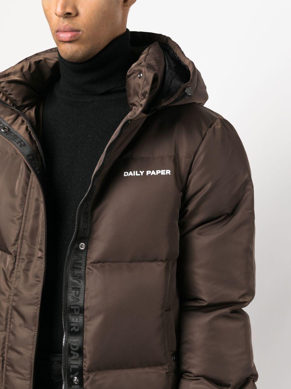 terwijl Maaltijd Druipend Daily Paper Epuffa Padded Hooded Parka in Brown for Men | Lyst